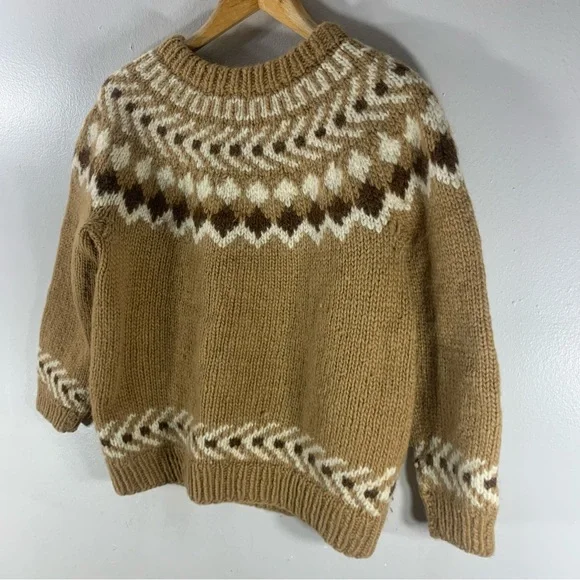 Vintage hand made wool sweater , cardigan fairy - Picture 3 of 11